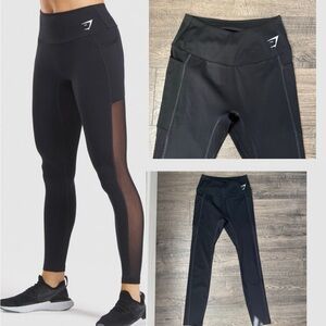 GYMSHARK “DNU Training Mesh & Pocket Leggings” Seamless ~ No Front Seam ✨